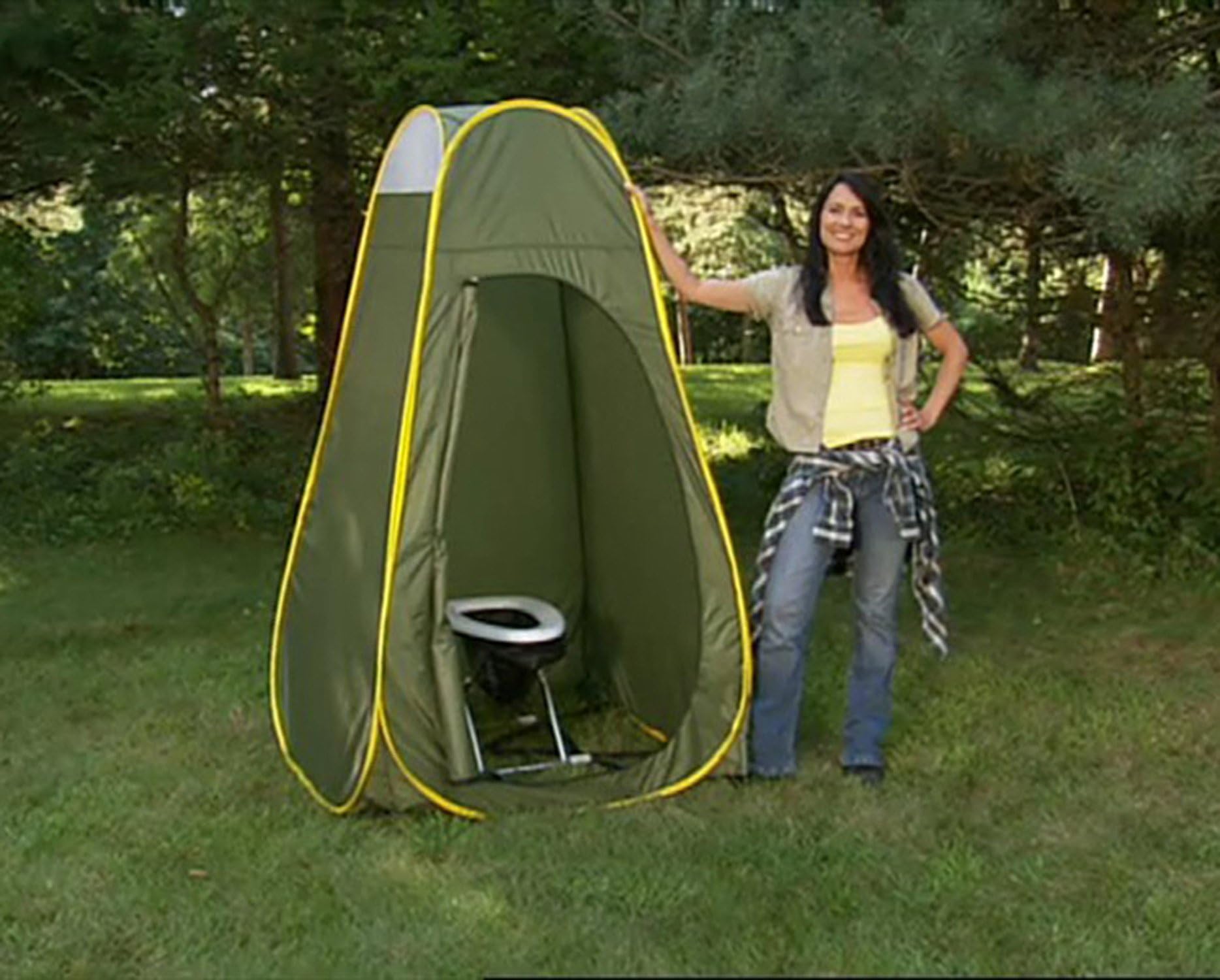 Camping Travel Toilet and Privacy Pop-up Complete Package