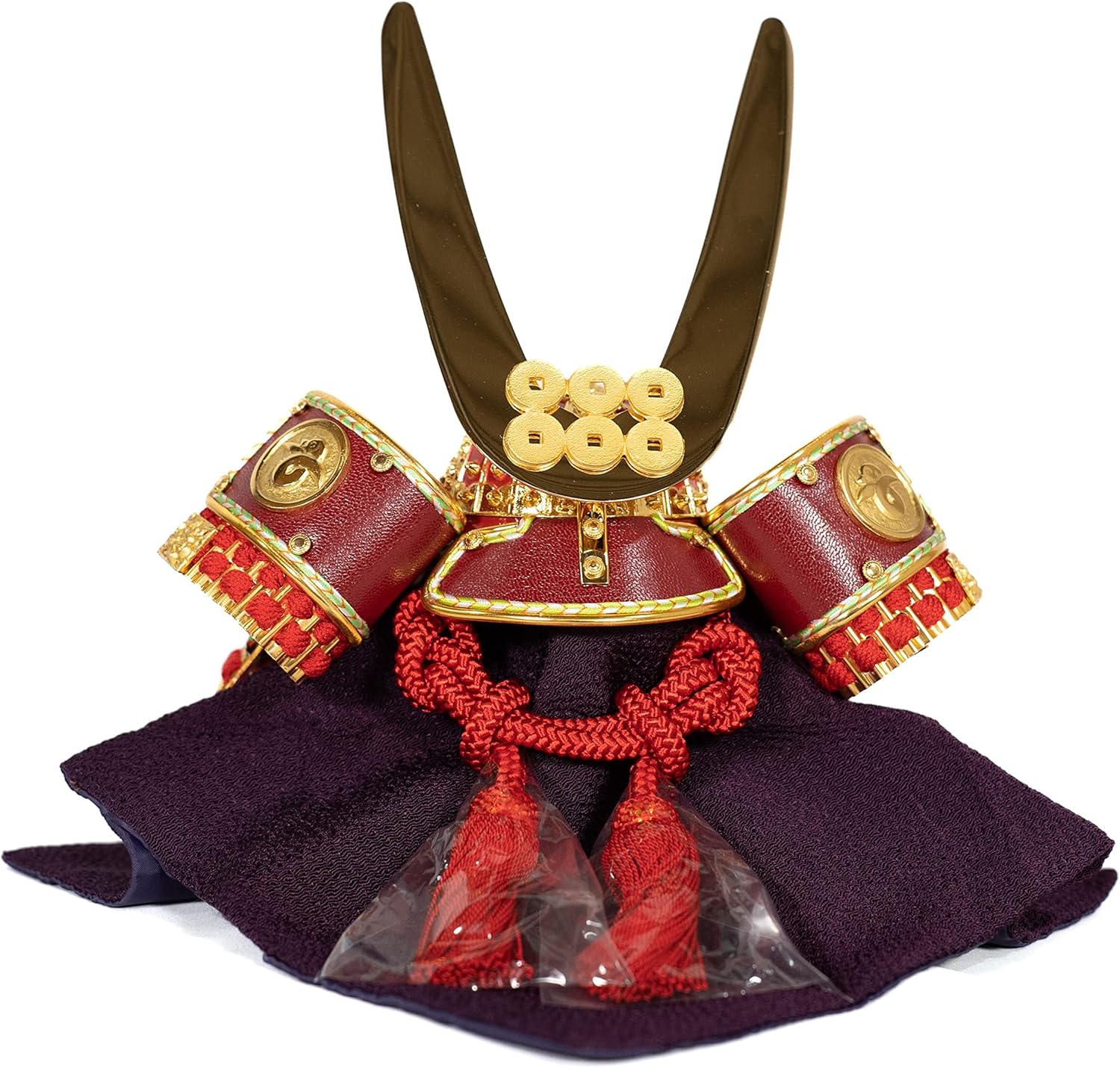 五月人形 兜 真田幸村公 月型IWSIS 屏風台 茶色月台 6