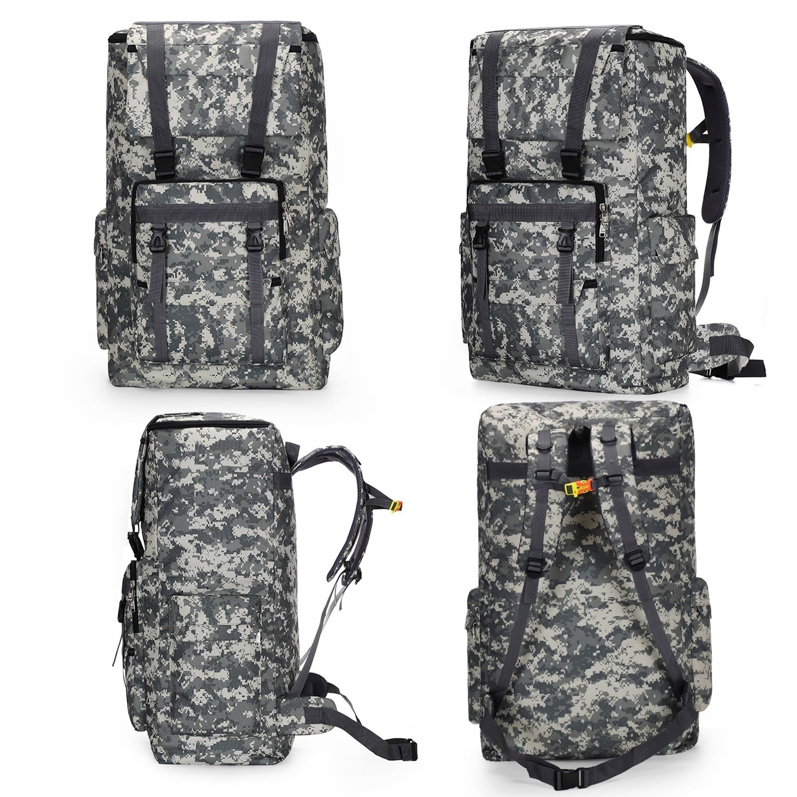 Plecak na zewnątrz 120L Torba turystyczna o dużej pojemności Wypoczynek Camping Turystyka Plecaki bagażowe(Forest camouflage)