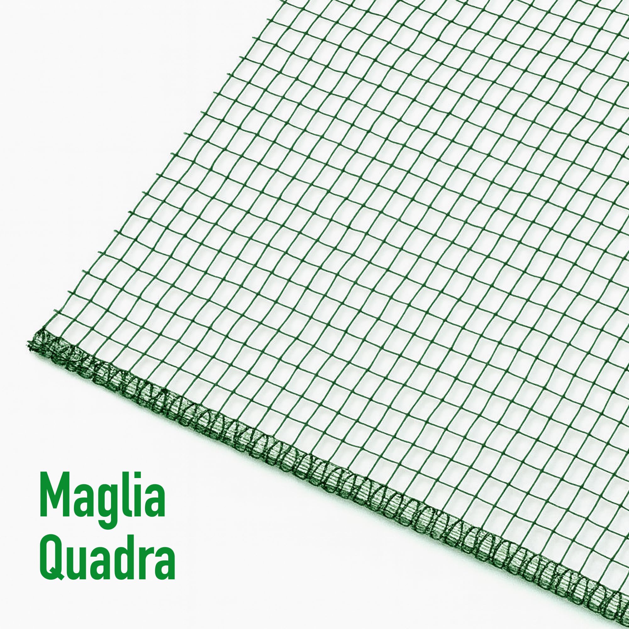 Aeffe Rete Olive Quadrettata Verde Rotolo 30g/mq, Telo Telone per la Raccolta delle Olive (4 x 125 Metri)