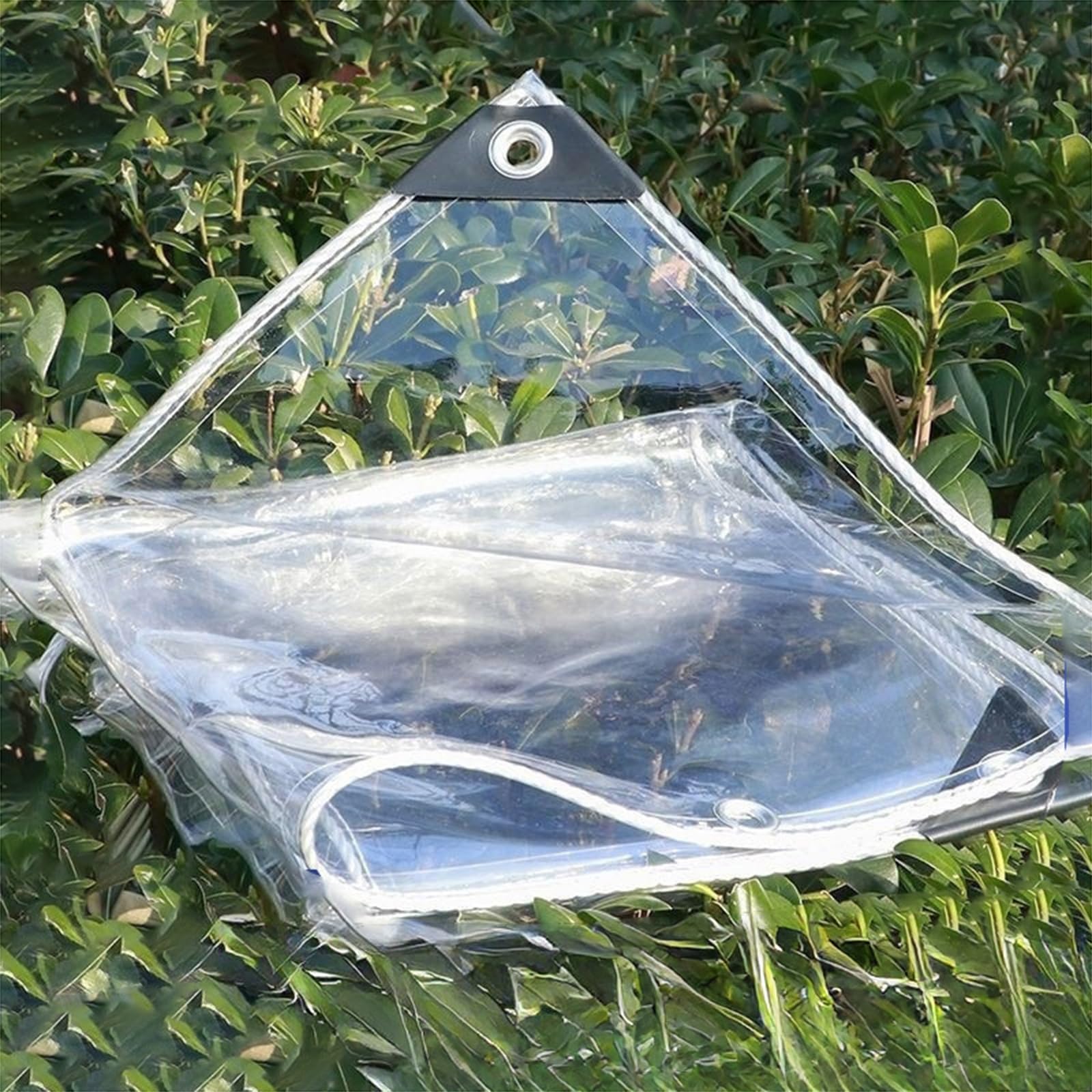 Bâche PVC haute résistance imperméable 3x5 m anti-déchirure à œillets renforcés