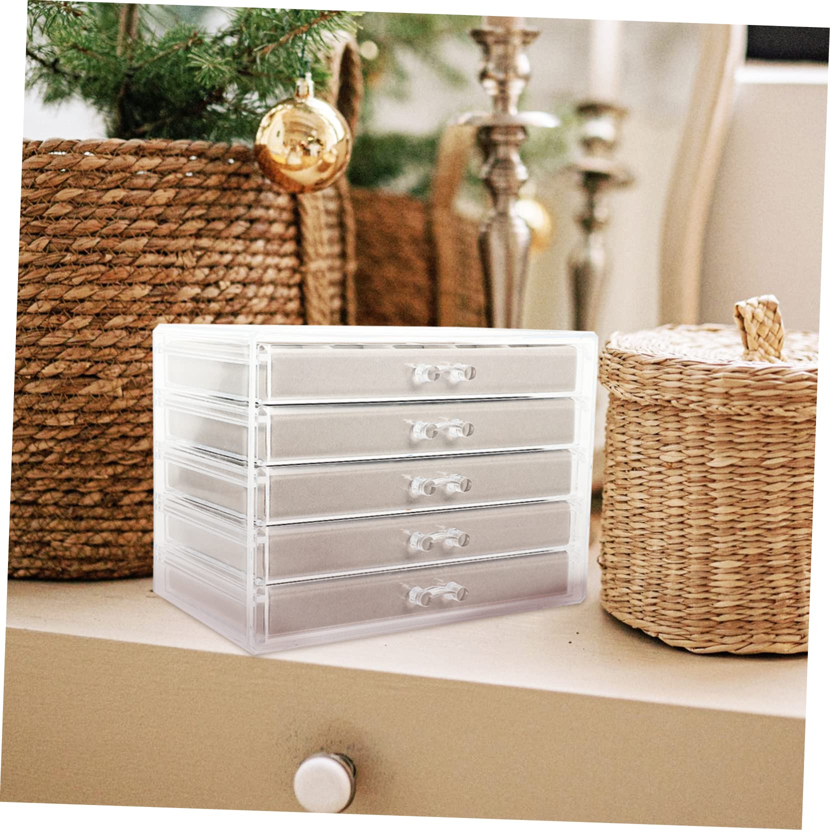 Lot De 5 Inserts En Mousse Blanche Pour Boîte à Bijoux - 21 X 13 Cm - Pour Ranger Bagues, Boucles D'oreilles, Organisateur Tiroir - 4