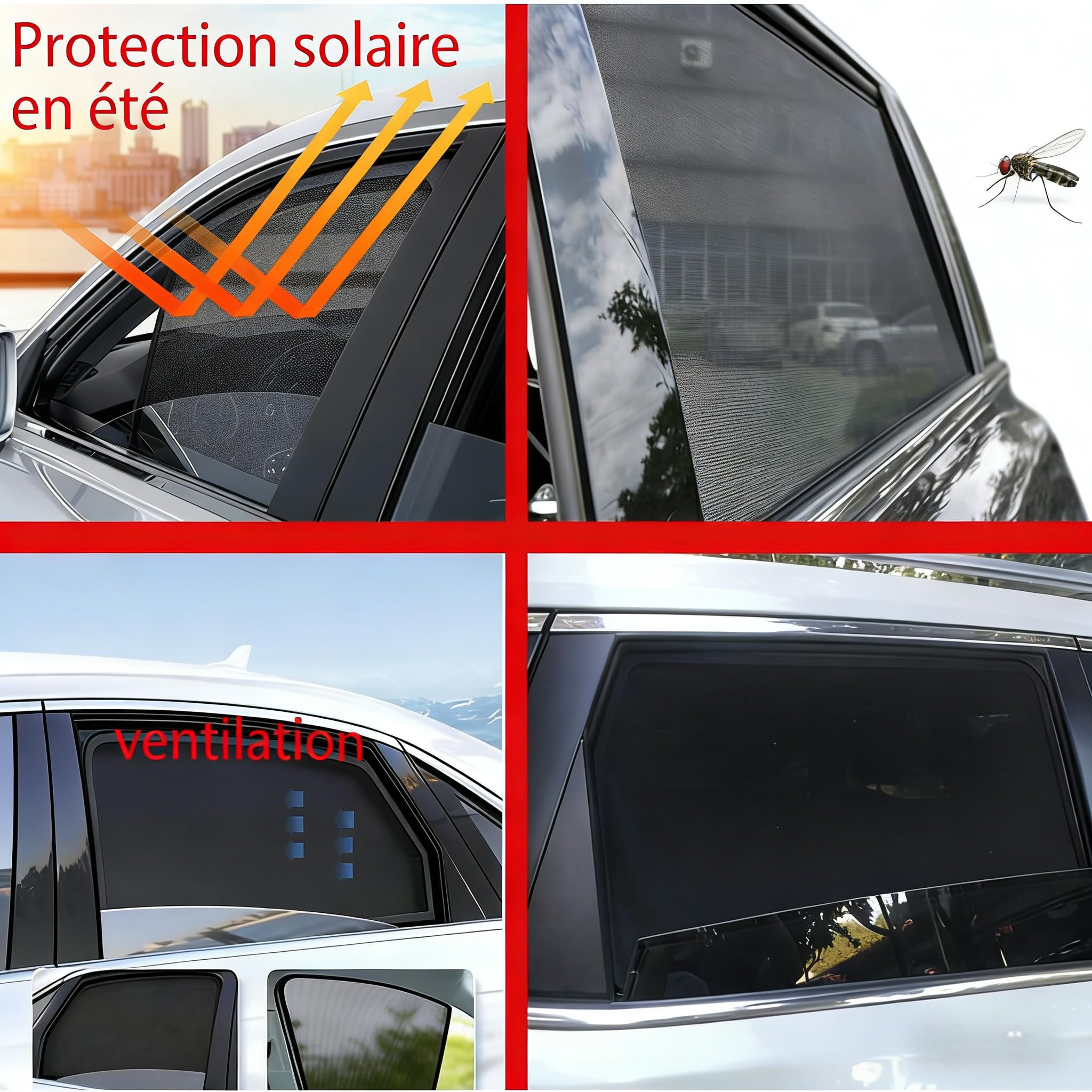 Osłona przeciwsłoneczna do samochodu kompatybilna z Renault Kadjar 2015-2022, magnetyczna ochrona przed promieniowaniem UV dla dzieci, boczne i tylne okno, kompletny zestaw, 5 sztuk