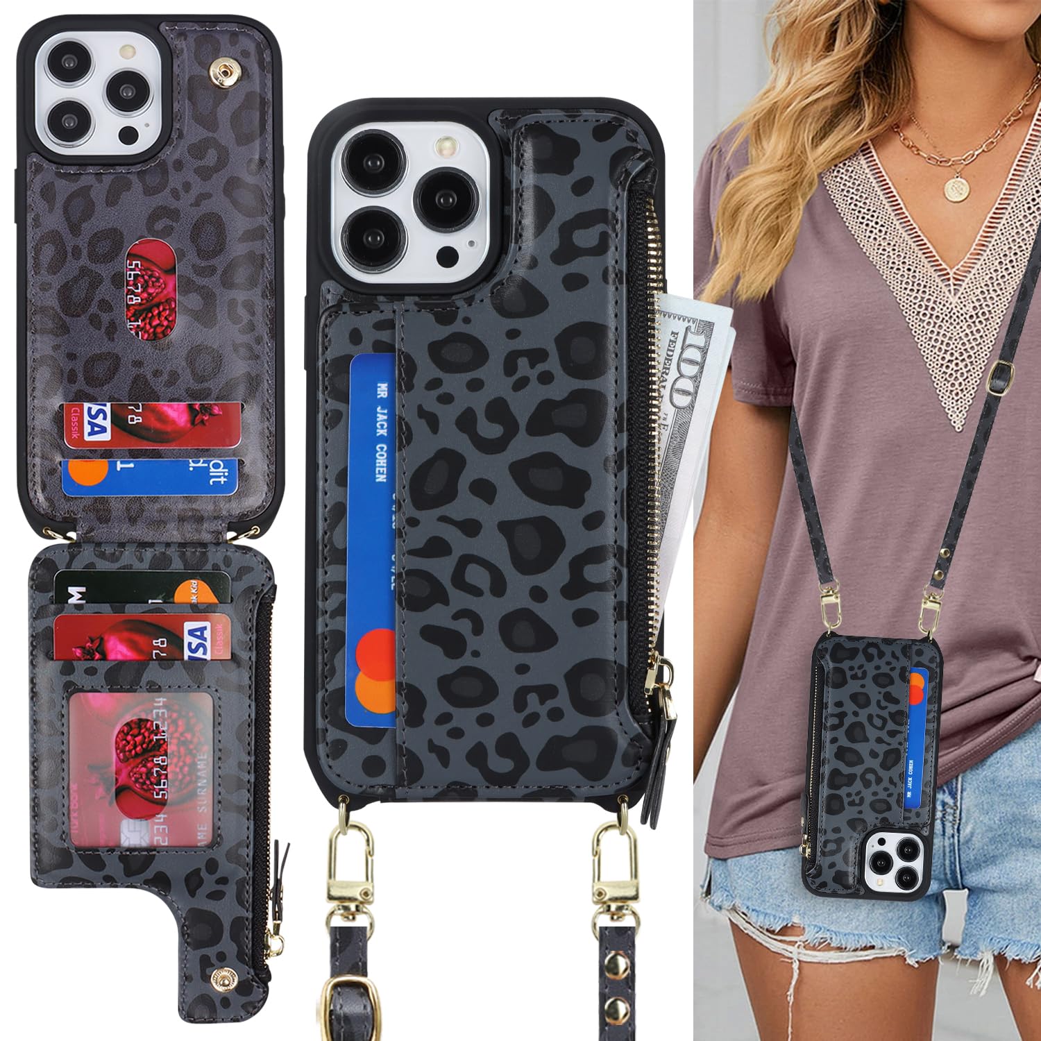 YIRRANZD Cover per iPhone 12 / iPhone 12 Pro, Custodia a Libro in PU Pelle [Slot Carte] Premium Flip Caso Portafoglio, Antiurto Wallet Case Cover per iPhone 12 / iPhone 12 Pro (Viola