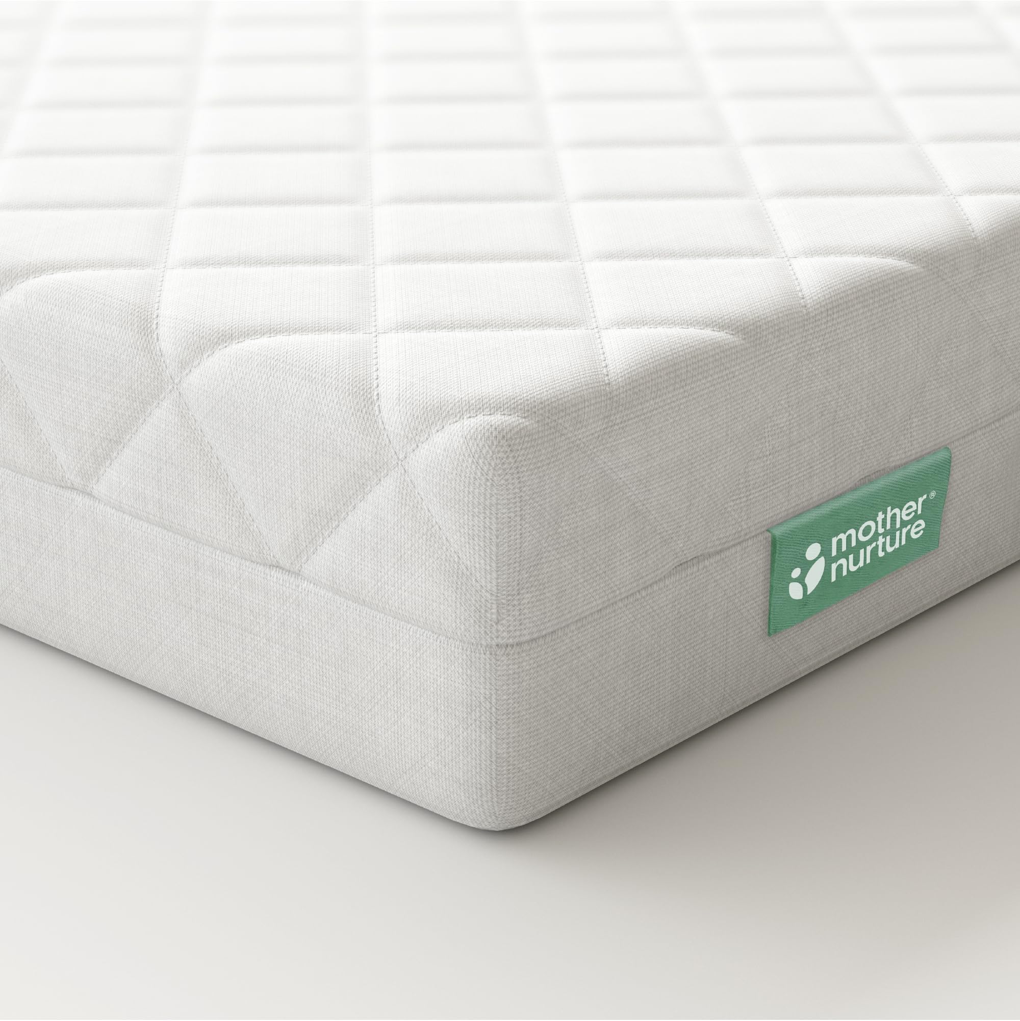 Mother Nurture Quilted Eco Fibre Cot Mattress, 120 x 60 x 10 cm