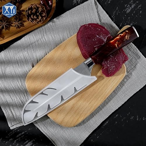 Vista 109 de XYJ Juego de 2 fundas de cuchillo de seguridad para cuchillos, protector de borde, funda universal para cuchillos, chef, cuchillo de cerámica