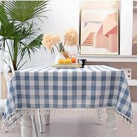 Vista 25 de Table Cloth Rectangle Table-Rustic Gingham Tablecloth Buffalo Plaid Table Cloth for Thanksgiving Christmas Kitchen Dining Room