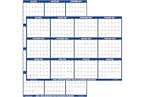 2024 Erasable Wall Calendar 24x36 Dry Erase Wall Calendar, July 2024 - June 2025