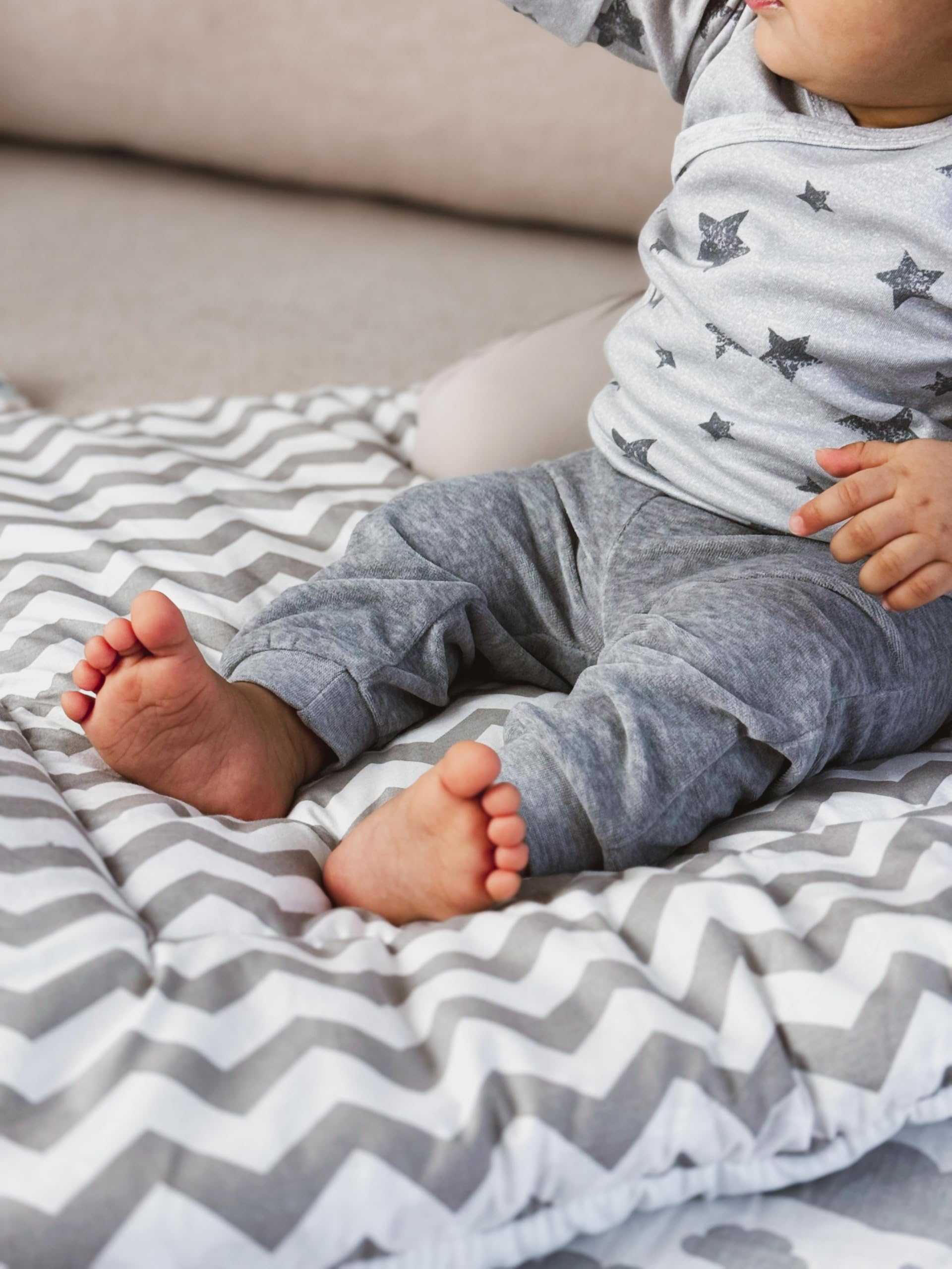 TupTam Pantalon Bébé Garçon Hiver 3 Pièces – Pantalon Bébé Doux et Chaud avec Taille Élastique