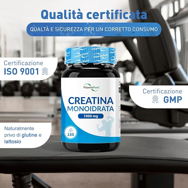 Micronised Creatine Monohydrate 180 Tablets, 1000mg for Single Tablet, Supplement for Training and Physical Activity - VitaminPure - 5