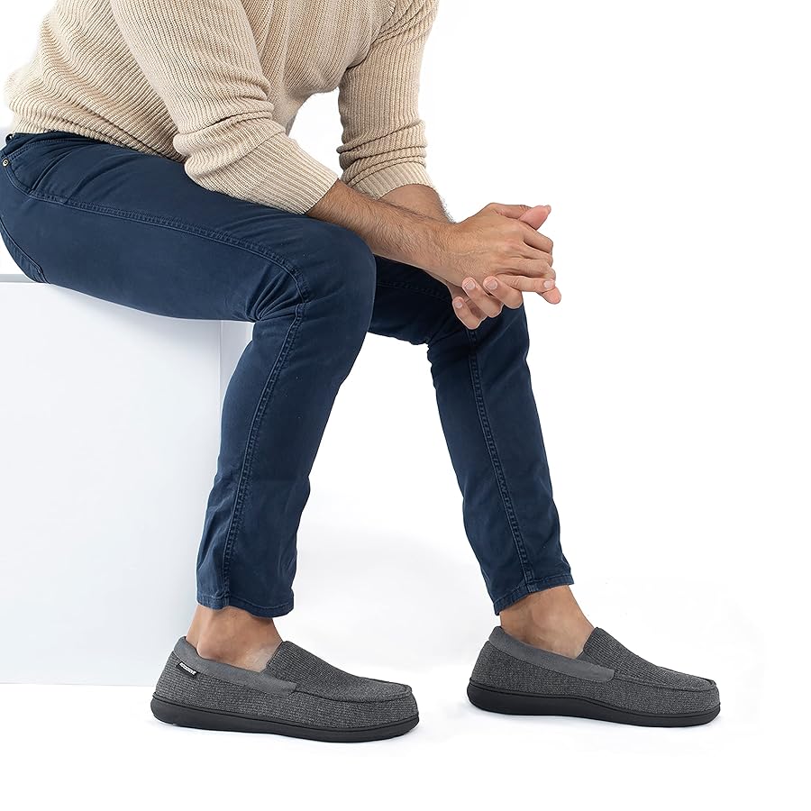 Pantofole Moc Uomo RockDove Anti-Odor - Con Tecnologia SILVADUR, Memory Foam - Comfort E Igiene