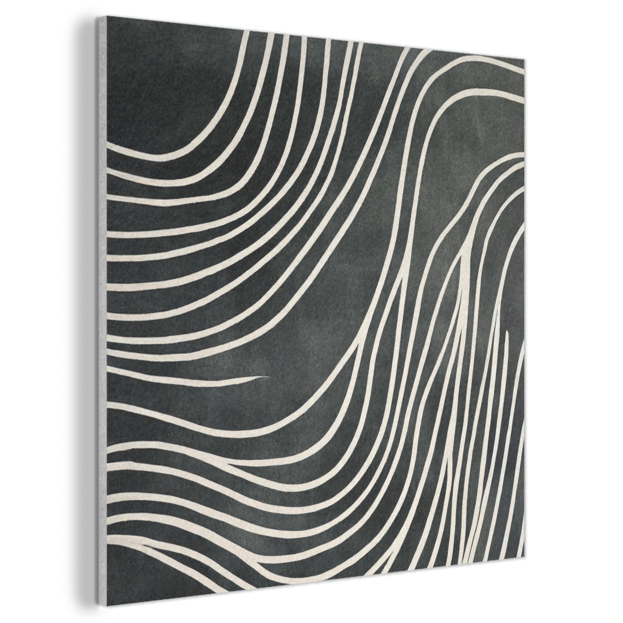 MuchoWow© Felt Panel 80x80 cm Framed Design Print Accent Interior Wallart Decoration Wall Art
