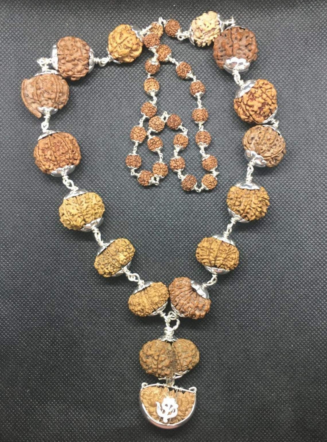 Amazon.co.jp: Siddha Mala ルドラクシャ シルバー (1-14 ムキ