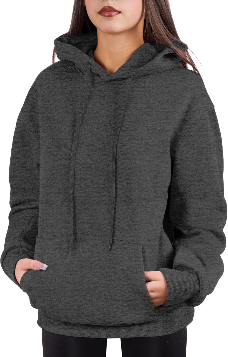 Cloud Essentials Oversized Pullover Hoodie for Women Soft Fleece Cotton Blend, Cozy Everyday Sweatshirt