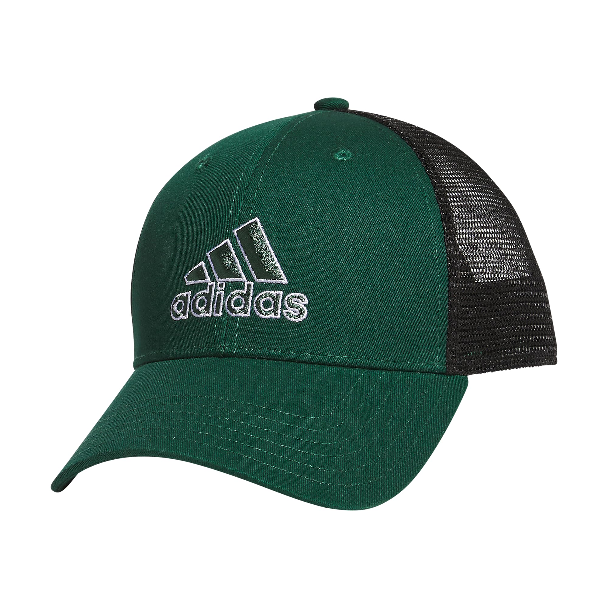adidasmens Mesh Back Structured Low Crown Snapback Adjustable Fit Cap