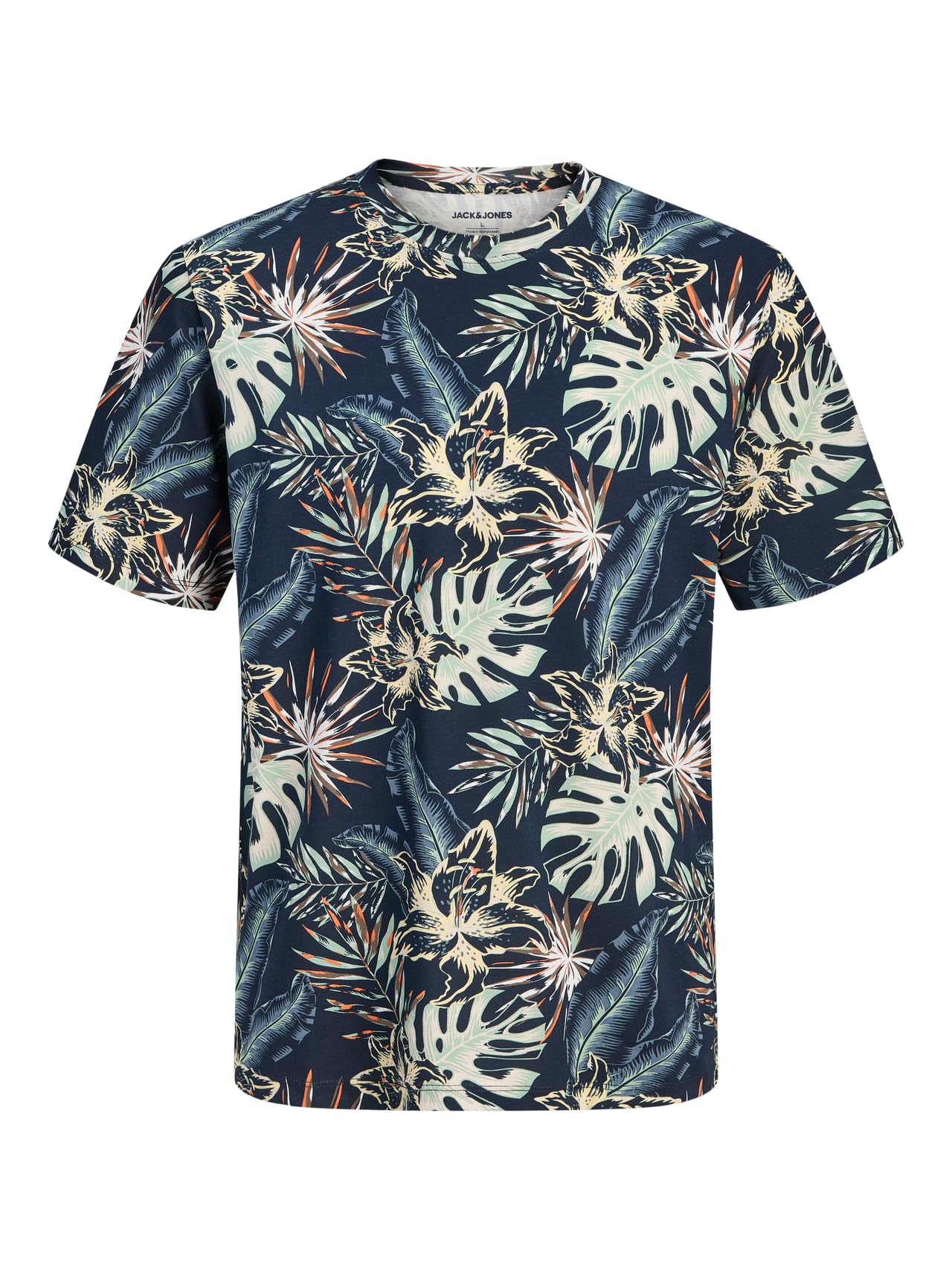 JACK & JONES Herren Jjhonolulu AOP Tee Ss Crew Neck