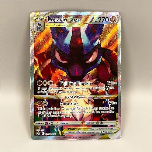 Pokemon Juego de cartas coleccionables Sword & Shield Crown Zenith Elite Trainer Box exclusivo Black Star Promo Lucario VSTAR SWSH291