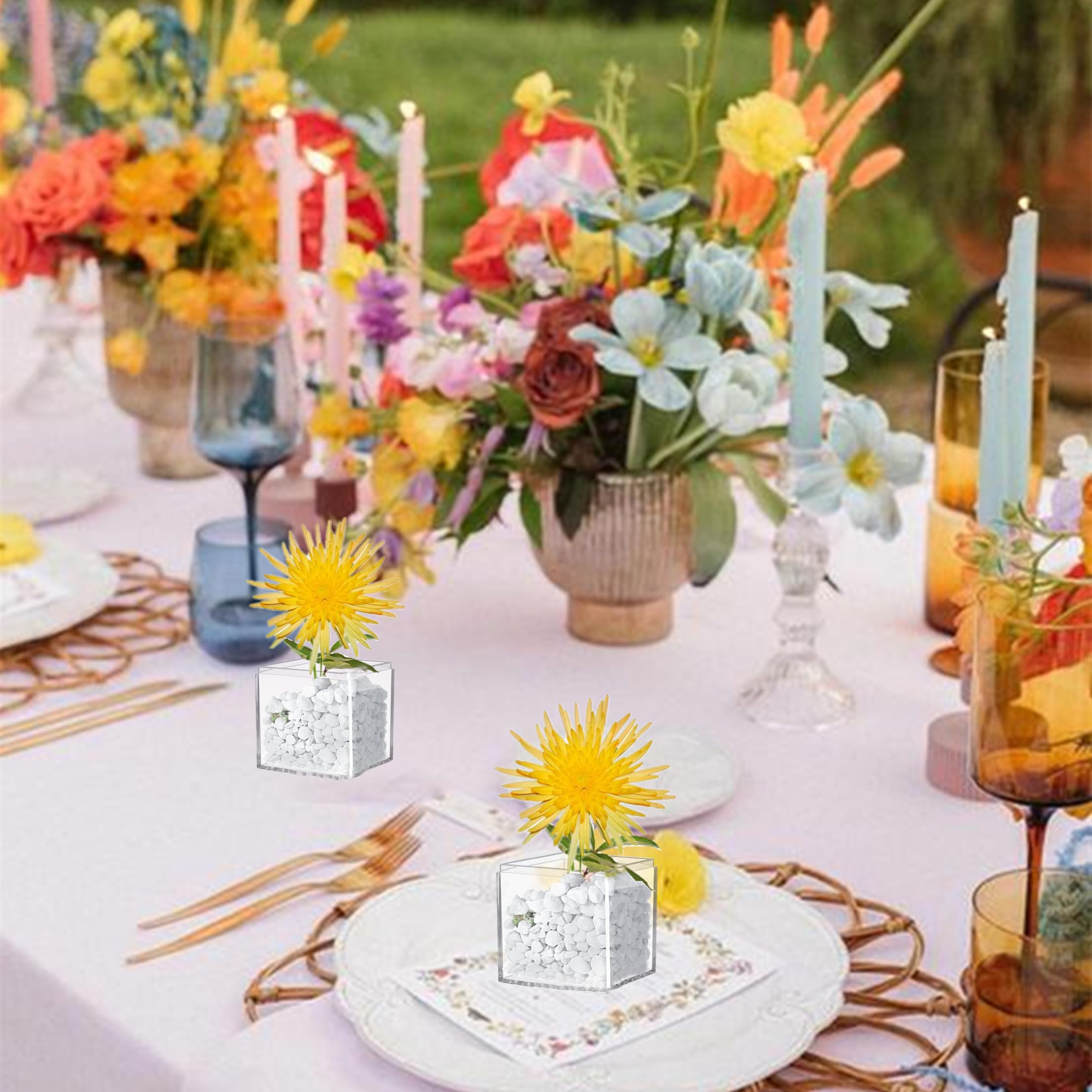 Amazon.co.jp: アクリルボックス 2.2 x 2.2 x 2.2 x 2.2 インチ クリア