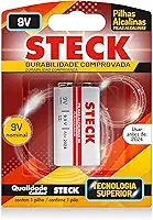 Steck Pilha Alcalina 9V Pack C/ 1 Unidade