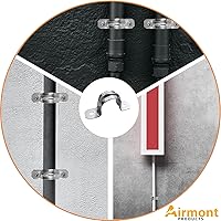 Vista 2 de AP-10451, correa de tubo a presión de dos agujeros de 3/4 pulgadas para instalación de conductos EMT, costilla reforzada para mayor resistencia