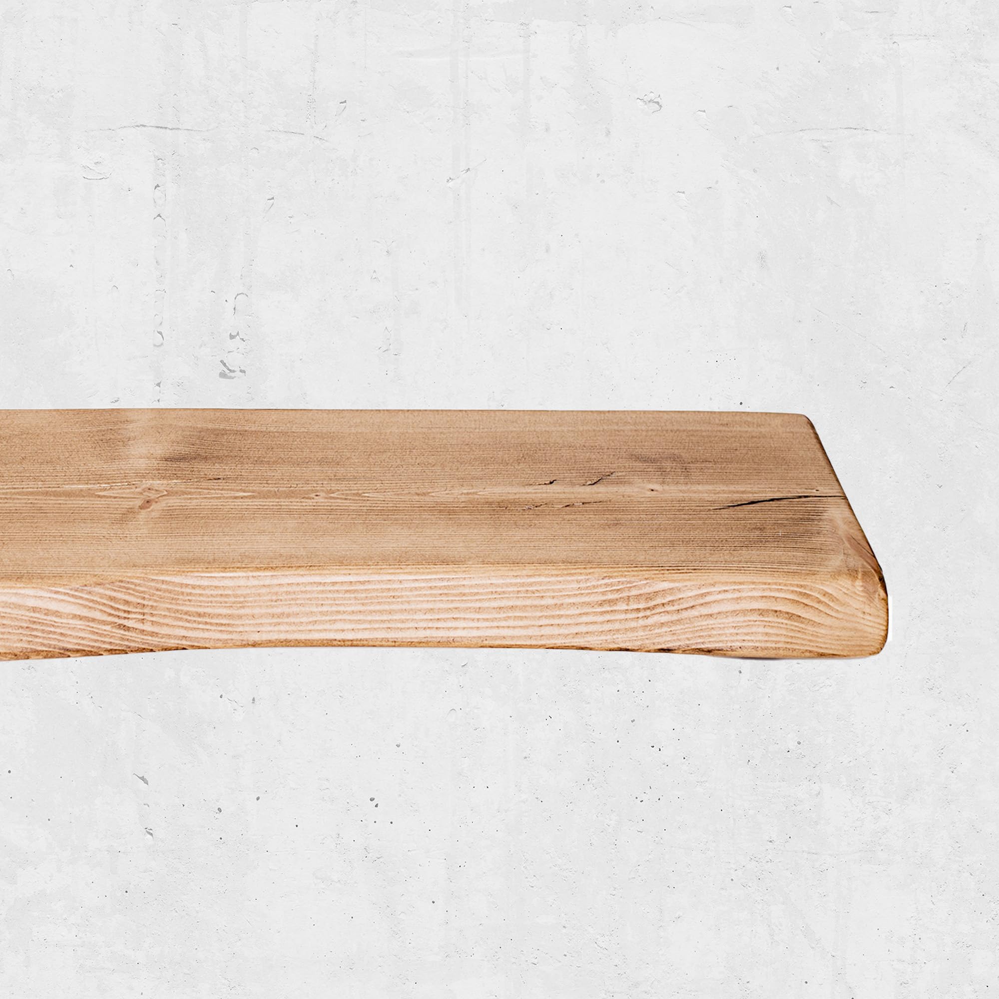 Rustic Floating Shelf with Tudor Oak-Style Finish 160cm – Reclaimed Wood Shelf for Wall, Mantel, Radiator, Wooden Fireplace, Plank, Wall Mount Decor, Room Decor, Living Room, Kitchen, or Bedroom
