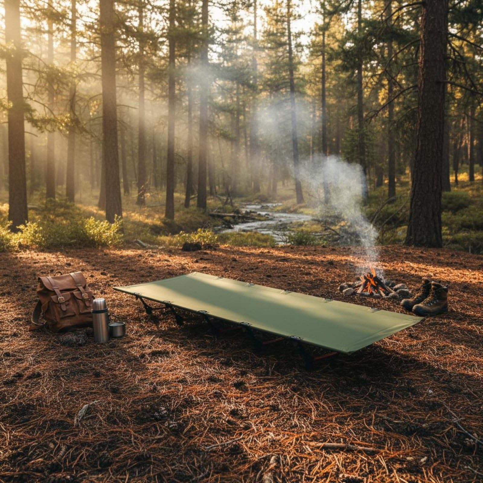 MERIGLARE Lit de Camping Pliant Aluminium Couchette Portable Lit de Repos Lit de Camp Cadre en Alliage 7075 avec Toile Oxford et Mécanisme de Verrouillage Adapté au Camping Plage Invités, Noir