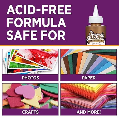 Miniatura 5 de Aleene's 26425 Pegamento pegajoso, 4 FL OZ, Multicolor