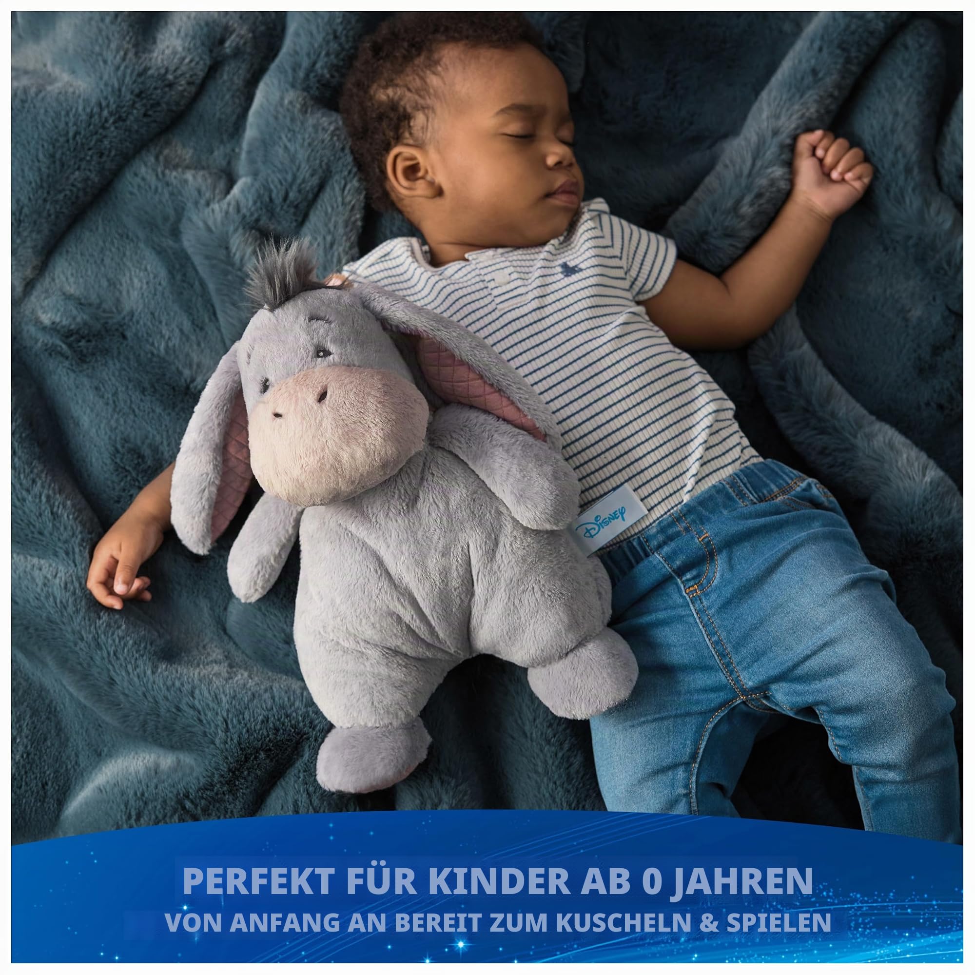 GUND Disney Offizieller I-Aah Oh So Snuggly Plüsch, Winnie Puuh, I-Aah Esel, Stofftier ab 1 Jahren, Grau, 31,8 cm