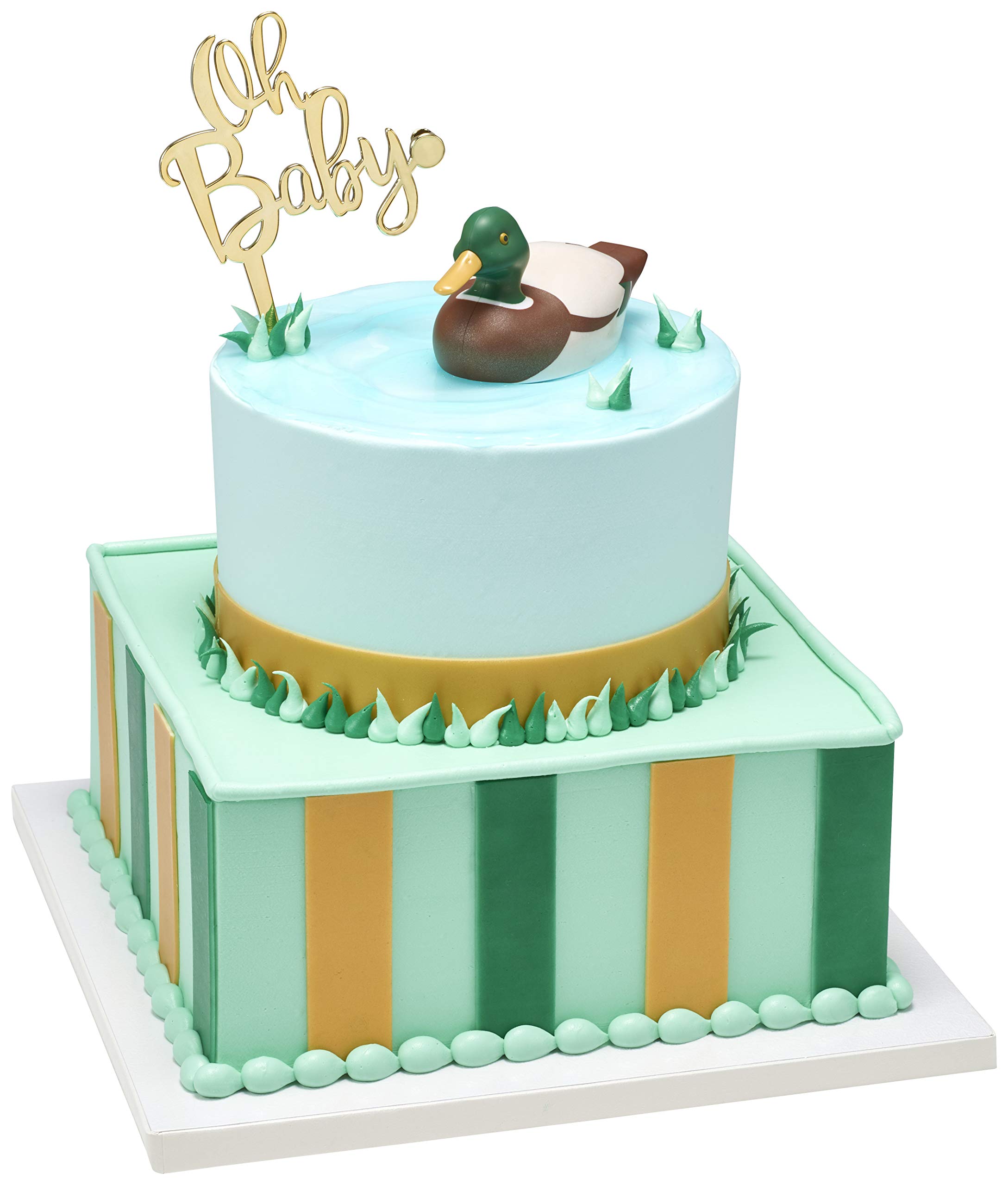 Decorazione per torta a forma di anatra gialla