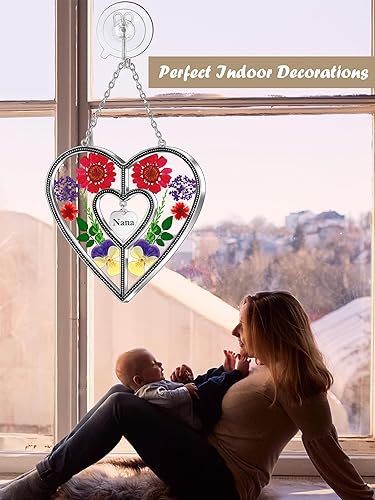 Miniatura 2 de KY&BOSAM Atrapasoles de cristal con forma de corazón, regalo para mujer, regalo de nana para el día de la madre, regalo para la abuela de hija e