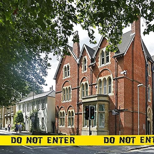 Miniatura 7 de Decoraciones de Halloween, rollo de cinta de precaución de Halloween, 1.9 in x 82.0 ft, decoraciones de Halloween para fiestas de miedo para