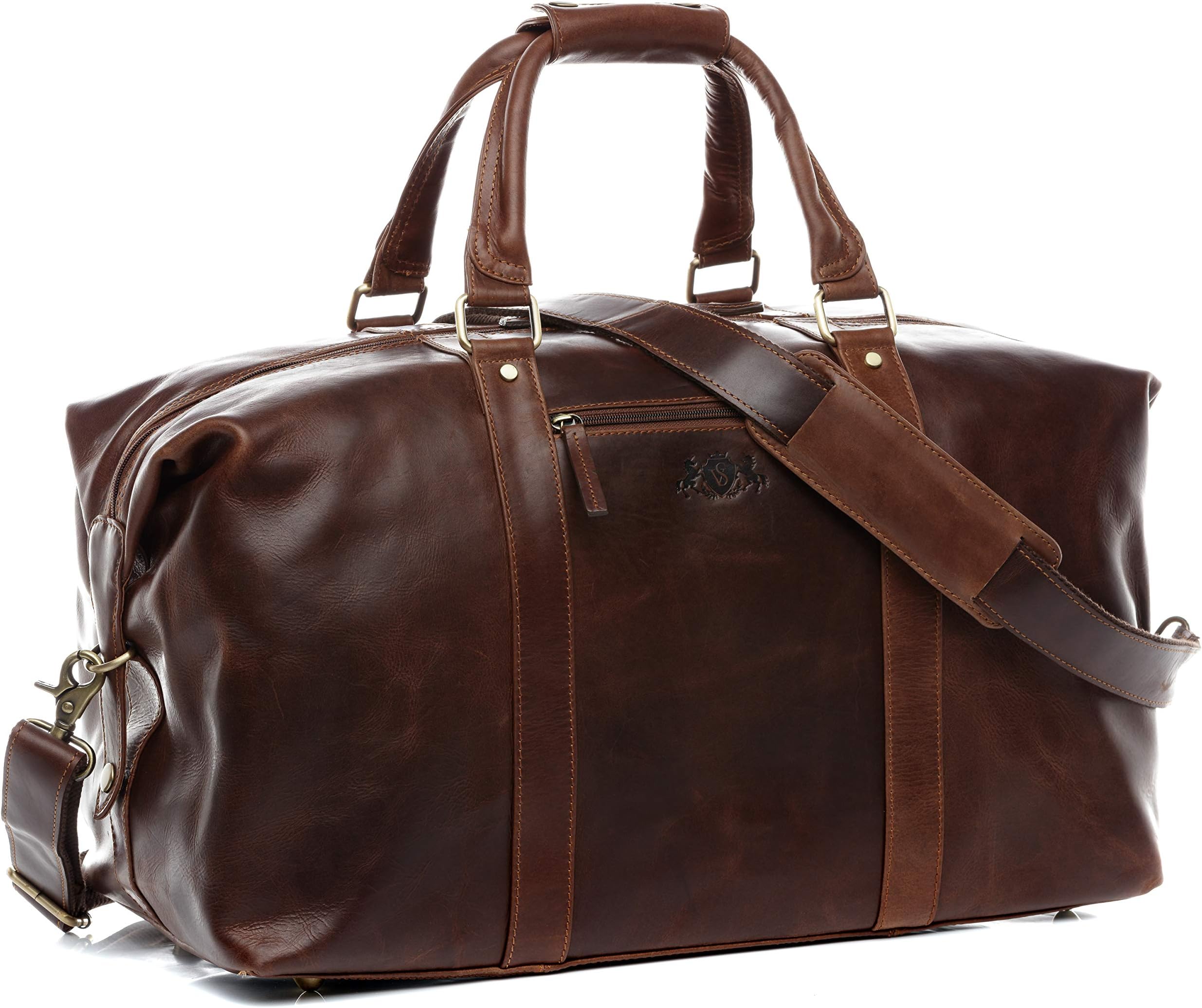 – Travel Bag Holdall Zane XL Duffel Bag Real Leather Weekender Duffle Leather Bag Men´s Bag