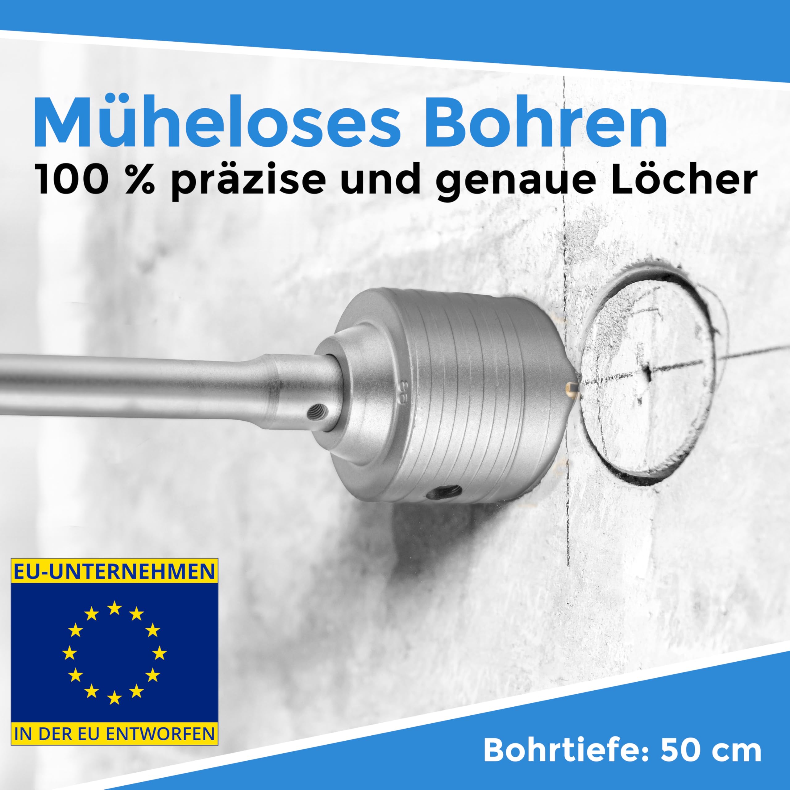 SDS Plus / MAX Verlängerung M22 – 120 Bis 600 Mm, Für Bohrkronen, Für Beton & Mauerwerk