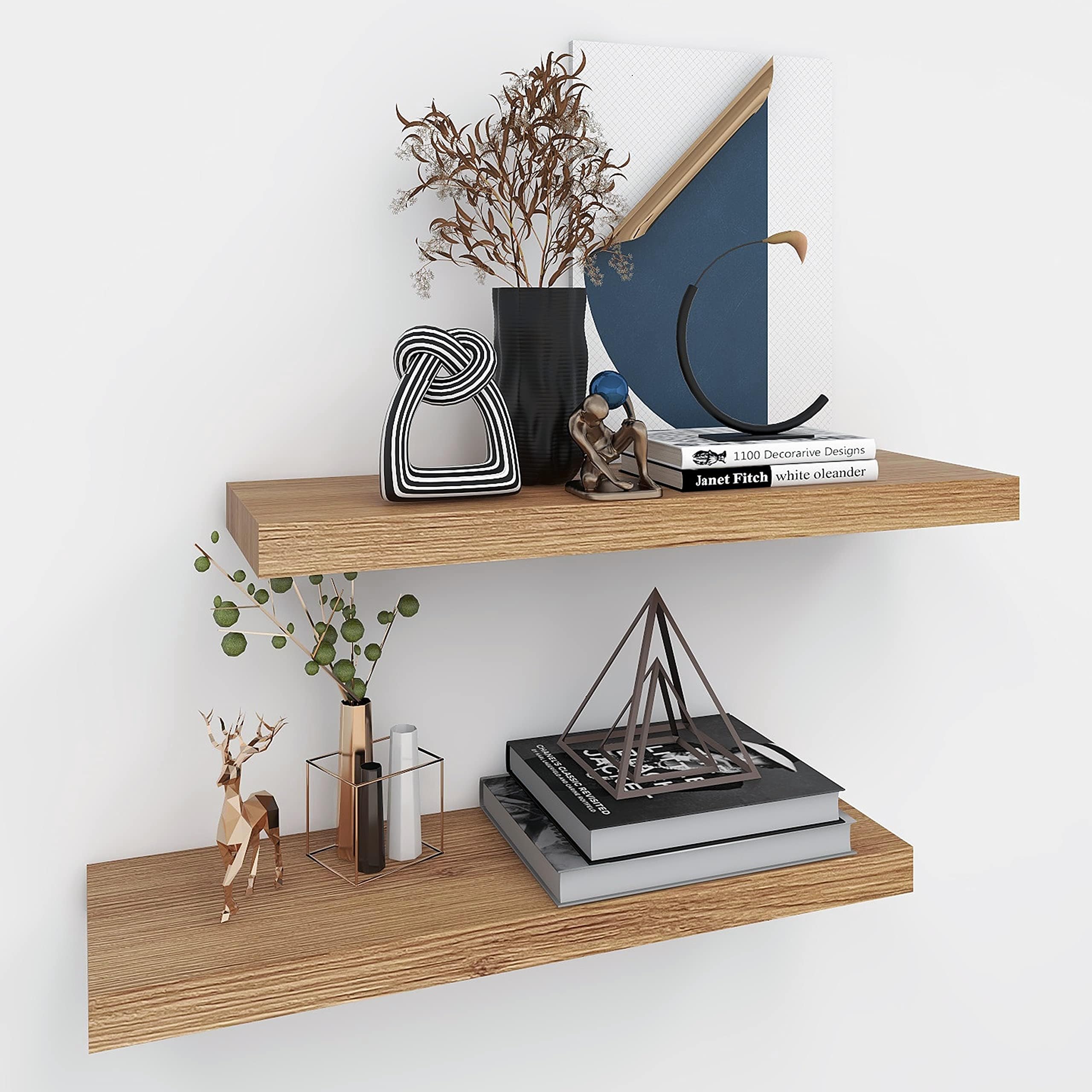 INOUT Table under shelf OAK イナウト Amazon.com: INHABIT UNION Oak Floating Shelves for Wall，24in Wall