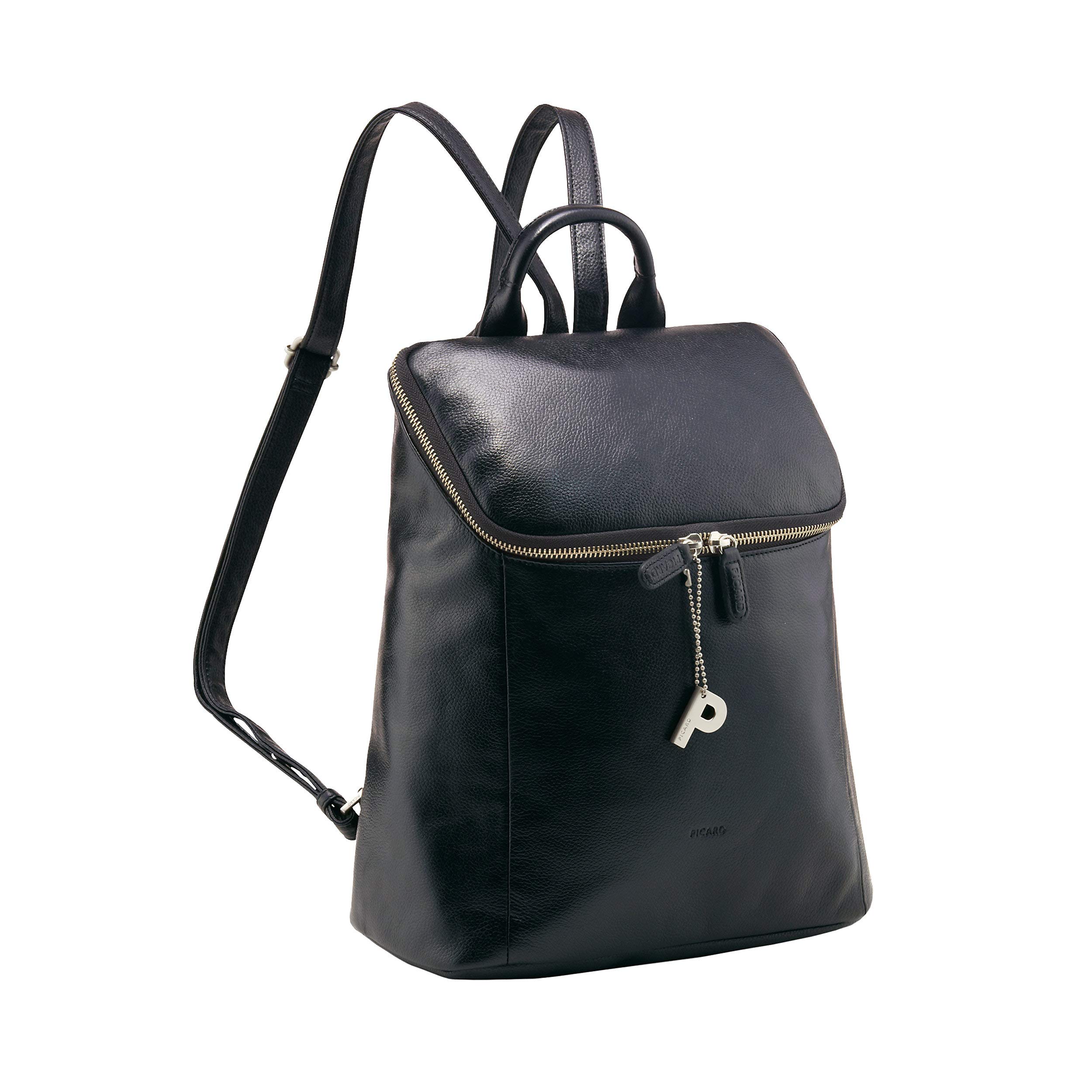 Picard Damen Rucksack LUIS aus Rindsleder Mittel | mit Reißverschluss | Rucksack | Alltag, Ausgehen