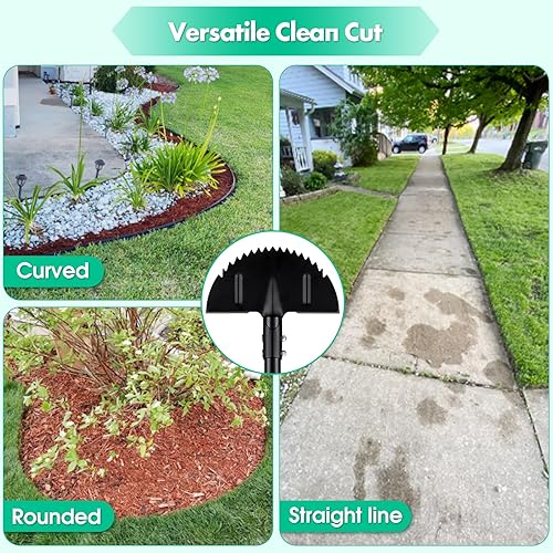 Miniatura 6 de Half Moon - Bordeadora manual de césped  Mango de 36 pulgadas de largo  Herramienta de borde manual resistente para entrada, acera, cama de flores,