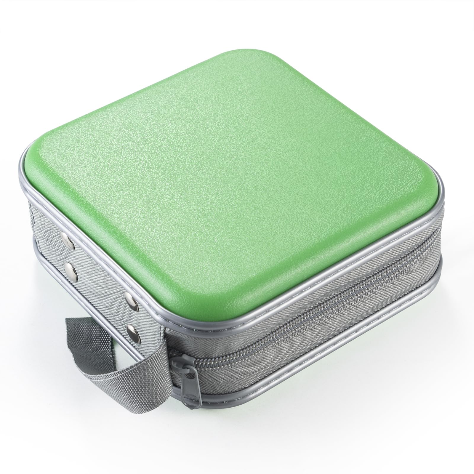 alavisxf xx Porta CD Custodia Plastica Dura da 48 Capacità - CD Organizer per Auto Porta CD Borsa Custodia CD Auto Protettiva Portafoglio Organizer (Verde48, 48 Capacità)