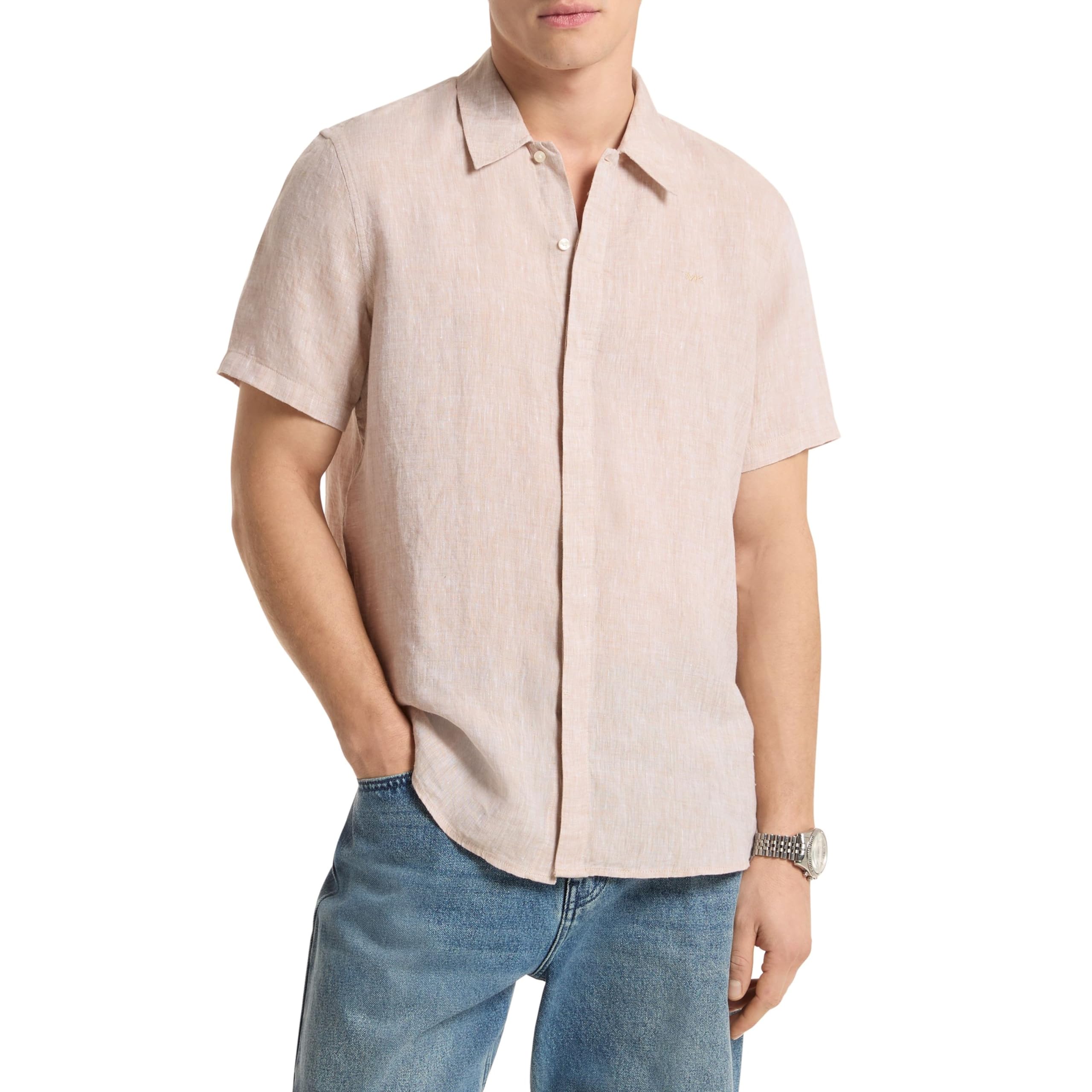 Men's Short Sleeve Linen Classic Fit