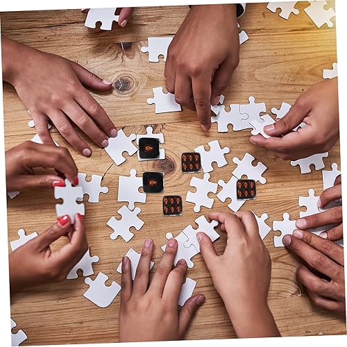 Miniatura 3 de Abaodam 5 piezas de dados de resina, dados de resina, dados de juego de rol, dados de actividad para niños, dados de 6 caras, dados de barra, dados