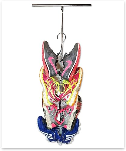 Zapatilla STAX 6 pares de almacenamiento de zapatos para colgar y secar zapatos, zapatos atléticos, zapatillas de deporte, tacos,