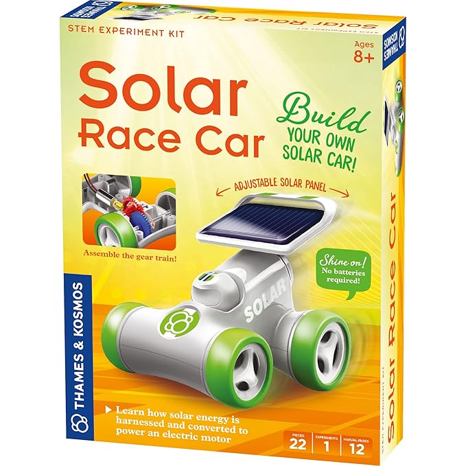 Thames & Kosmos Solar Race Car STEM Experiment Kit | Build a Solar-Powered Race Car