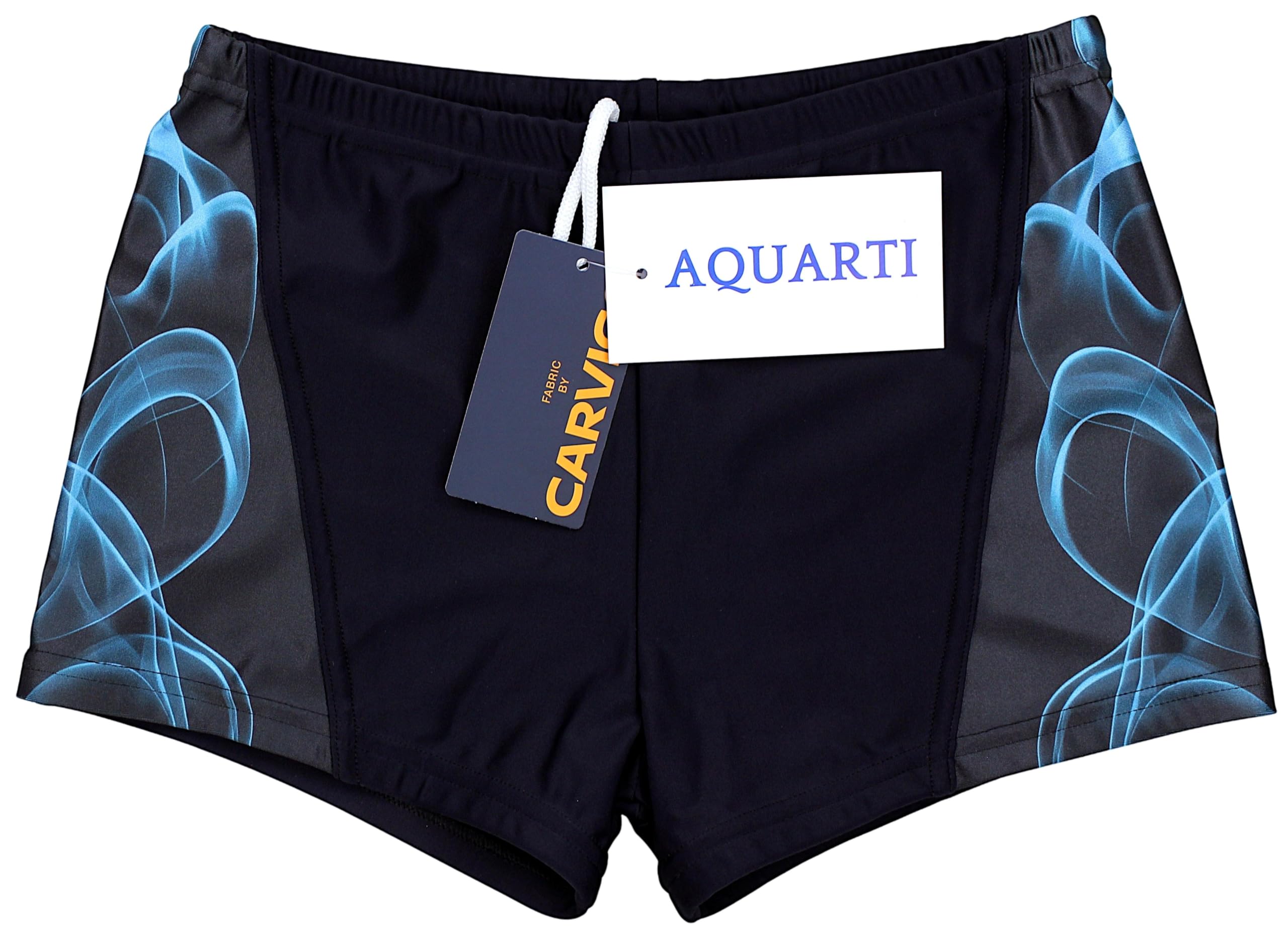 Aquarti Herren Kurze Badehose mit Streifen