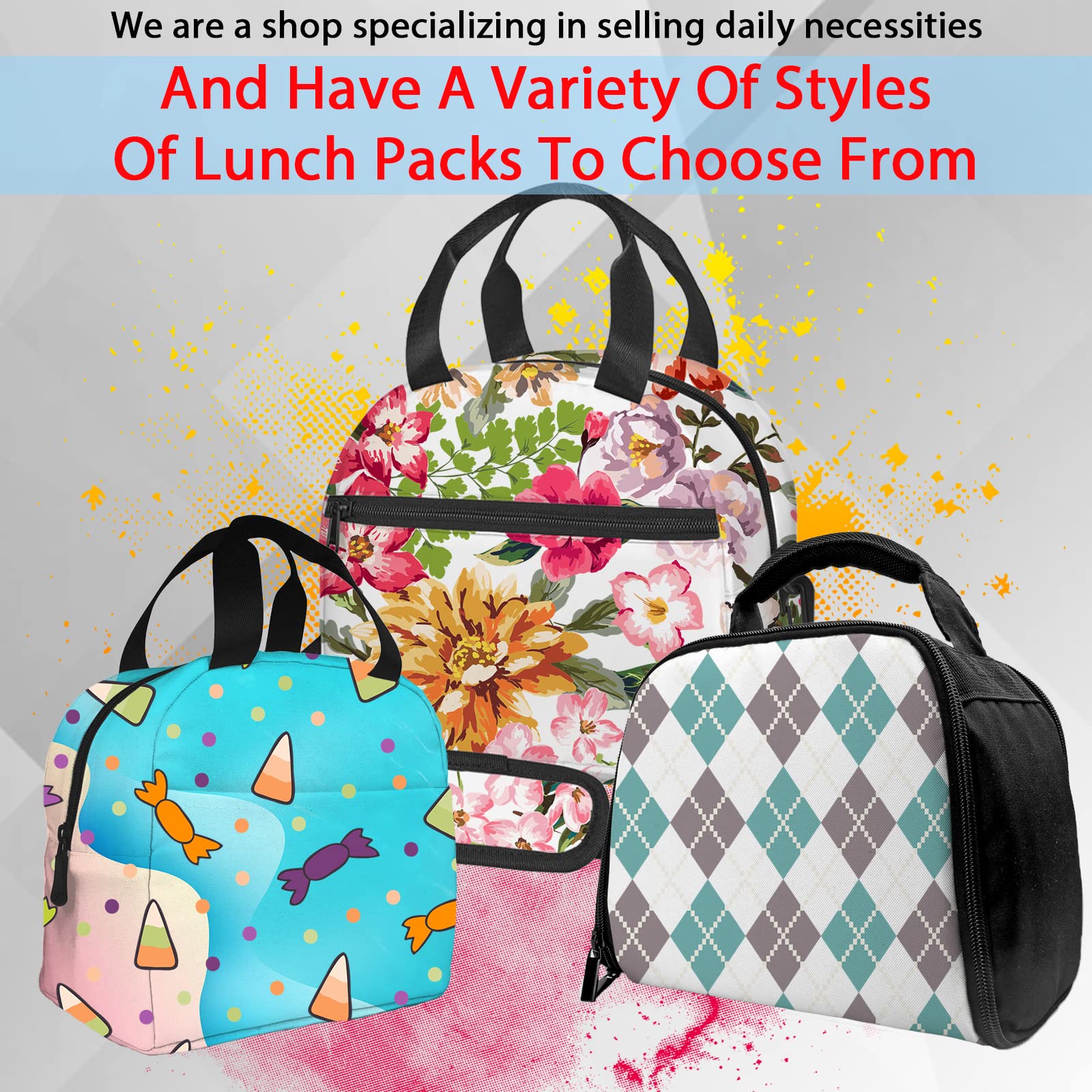 Borsa termica per il pranzo per bambini, borsa morbida, impermeabile