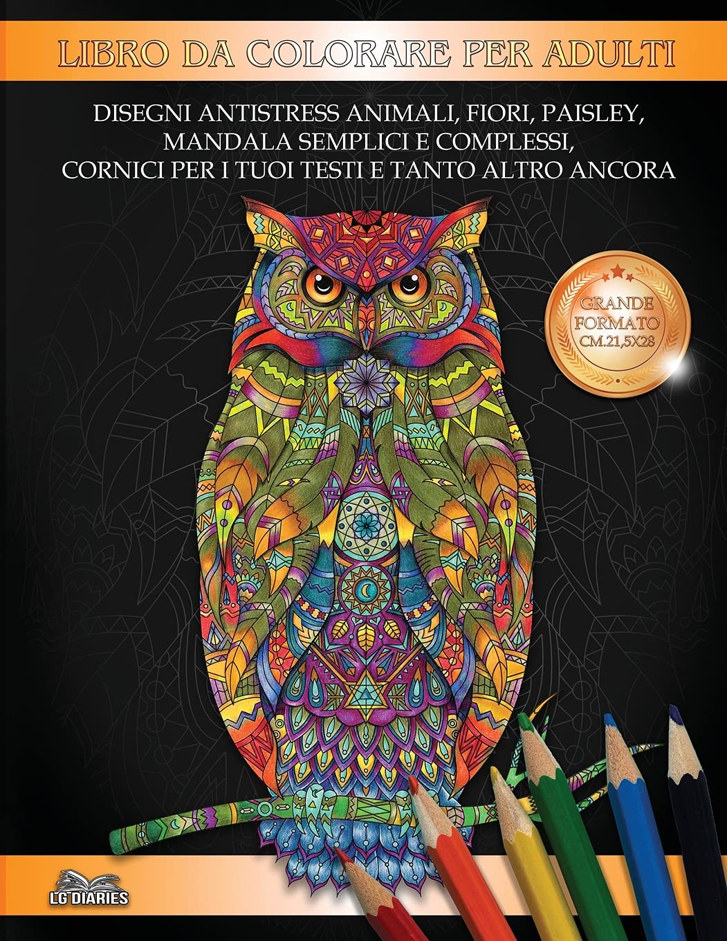 Atoke Libro Da Colorare Per Adulti Con 36 Pennarelli - 30 Disegni Mandala, Formato 28x20 Cm, Rilegatura A Spirale - Antistress E Relax - 2
