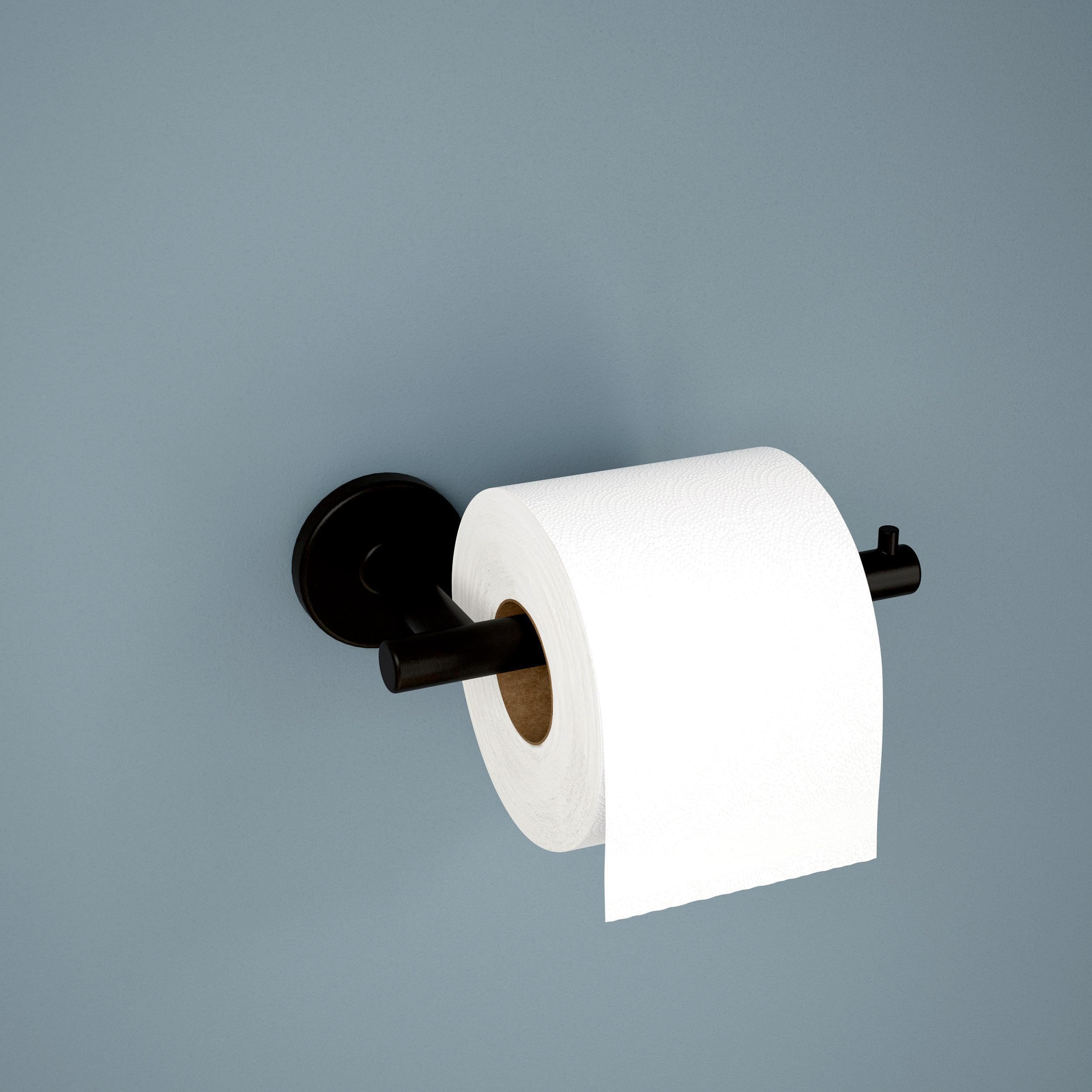 Delta Single Post Toilet Paper Holder | Matte Black | Wall Mount | Trinsic Bathroom Accessories — Amazon image 2