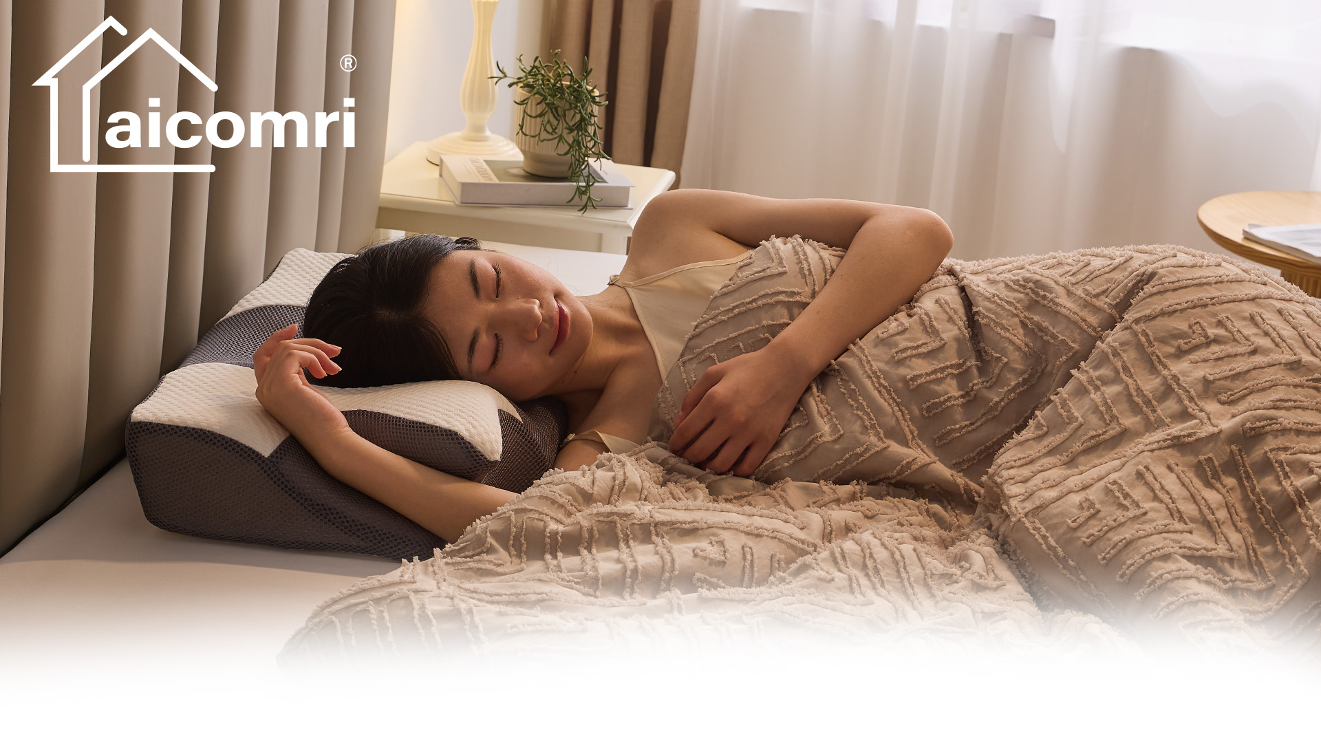 Amazon｜aicomri 枕 首が痛くならない 低反発枕 安眠枕 【耳と後頭部の