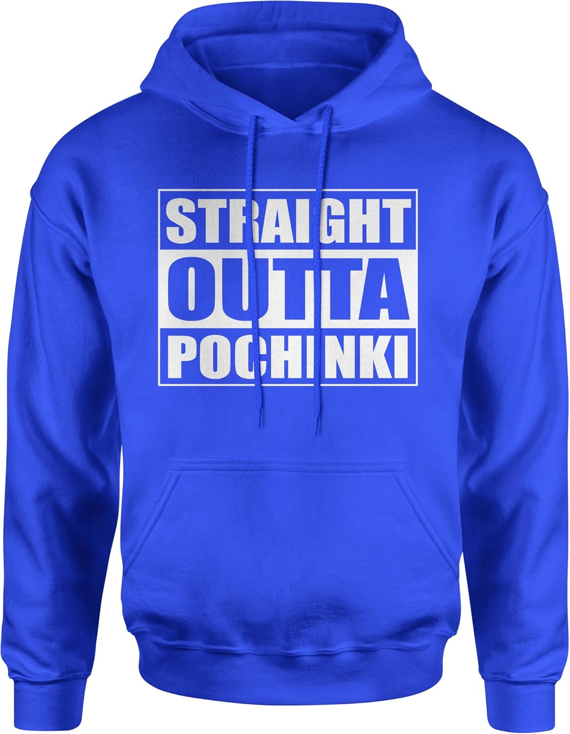FerociTees Straight Outta Pochinki Battlegrounds Mens Womens Hooded Hoodie