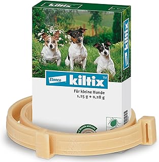 Kiltix Tick and Flea Collar for Small Active Dogs - 35cm Long Tick Collar for Long Lasting Tick and Flea Protection - Flea and Tick Remedy for Dogs product image