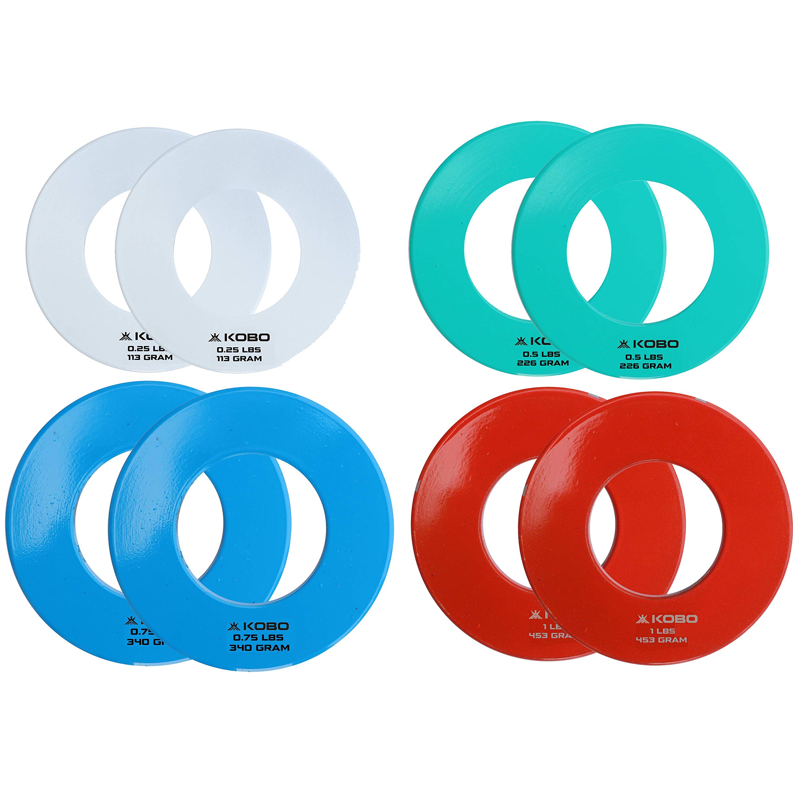 Kobo Fractional Olympic Weightlifting Plates Set 0.25/2, 0.5/2, 0.75/2, 1/2 (LBS) Multicolor (B08XZJ1SZ6) Amazon Price History, Amazon Price Tracker
