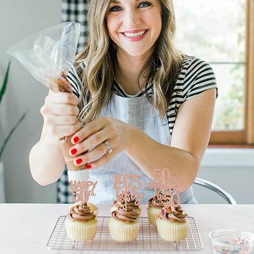 Miniatura 42 de Rsstarxi Paquete de 30 adornos para cupcakes de 15 cumpleaños con purpurina Mis Membrillo 15 desde 2010 Feliz 15º Cupcake Toppers Quince Cheers to